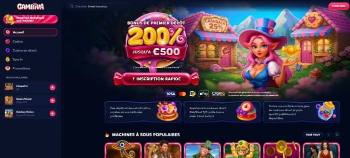 Gambiva Casino - Aperçu