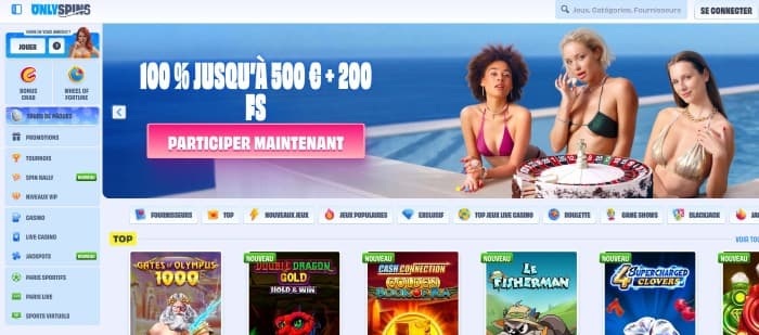 Onlyspins Casino - Aperçu